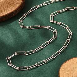 Розовое Золото Колье из латуни круглой овальной формы, с карабин-лобстерами , розовое золото , 18.3 дюйм (46.5 см), ссылка: 12x3.5x0.8 mm