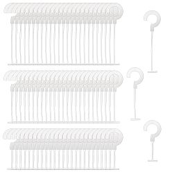 Белый 1500 шт 3 стили pp пластик j-образный крючок стандартные крепления для маркировки, пп пластиковые крючки, крючки для бирки, пластиковые стандартные крепления для маркеров, белые, 45~105x15~58 мм, 500 шт / стиль