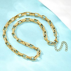 Золотой 6мм 304 цепочка из нержавеющей стали с текстурированной поверхностью, ионное покрытие (ip), золотые, 16.14 дюйм (41 см)