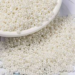 (RR592) Античный Жемчужный Цвета Слоновой Цейлонский Миюки круглые бусины рокайль, японский бисер, (rr 592) старинный слоновая кость жемчужный цейлон, 8/0, 3 мм, отверстие : 1 мм, Около 2111~2277 шт / 50 г