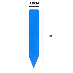 Синий Пластиковые заводские этикетки, для семян в горшках травы цветы овощи, синие, 100x18 мм