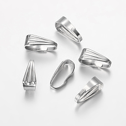Нержавеющая Сталь Цвет Устойчив к потускнению 304 защелкивающиеся дужки из нержавеющей стали, цвет нержавеющей стали, 8.5x3.5 мм, отверстие : 3x7.5 мм