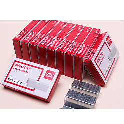 Платина Железная скоба, для офиса школы домашнего степлера заправки для степлера, платина, 13x23 мм, 1000 шт / коробка