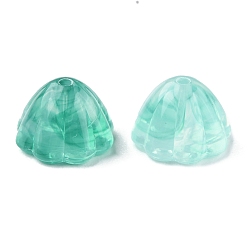 Fleur Perles acryliques transparentes, fleur, fleur, 7x10x10mm, Trou: 1.2mm