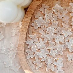 Белый Дым Lampwork бисер, бабочка, серый, 10x12 мм, 30 шт / комплект