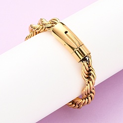 Настоящее золото 18K 304 браслеты из нержавеющей стали с цепочкой для мужчин и женщин, ионное покрытие (ip), реальный 18 k позолоченный, 8-7/8x3/8 дюйм (22.6x1 см)