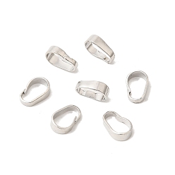 Платина Латунь оснастки на поруки, долговечный, стойки покрытие, платина, 7x4x2 мм, отверстие : 6x4 мм