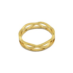 Золотой Крест 201 перстни из нержавеющей стали, золотые, размер США 9 (18.9 мм)