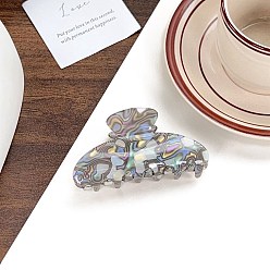 Серый Акриловые коготь заколки, серые, 91x47 мм