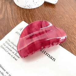 Светло-Вишневый Акриловые заколки для волос на когтях, для женщин девушек, полукруглый, светло-вишневый, 80 мм