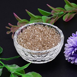 Папайя Оранжевый Граненый имитация австрийский хрусталь пряди шарик, класс AAA, двухконусные, papayawhip, 6x6 мм, отверстия: 0.7~0.9 мм, около 360 шт / мешок