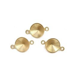 Золотой 304 подвески из нержавеющей стали, ионное покрытие (ip), конус, золотые, пригодный для стразов 8 мм, 8.5x14x3 мм, отверстие : 1 мм