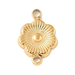 Золотой 304 подвески из нержавеющей стали, цветок, ионное покрытие (ip), золотые, 11x7.5x1 мм, отверстие : 1.2 мм