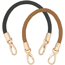 (52) Непрозрачная лаванда 2 шт 2 цвета ремешок для сумки из искусственной кожи, с поворотными застежками сплава, аксессуары для замены сумок, разноцветные, 41.5x1 см, 1 шт / цвет