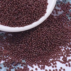 (RR1883) Винный Золотой Блеск Миюки круглые бусины рокайль, японский бисер, 11/0, (rr 1883) винный золотой блеск, 2x1.3 мм, отверстия : 0.8 mm, около 50000 шт / фунт