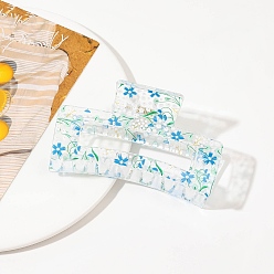 Цветок Пластиковые заколки-коготь для волос для женщин и девочек, цветок, 85x48x40 мм