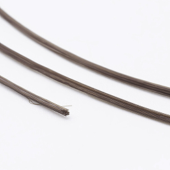 Coffee Korean Flat Elastic Crystal String, Elastic Beading Thread, for Stretch Bracelet Making, Coffee, 0.5mm, about 546.8 yards(500m)/roll