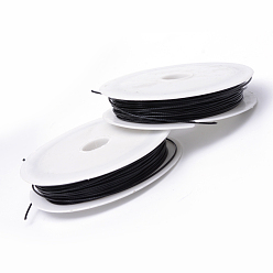 Черный Проволока для тигра, нержавеющая сталь с нейлоновым покрытием, чёрные, 20 калибр (0.8 мм), около 59.05 футов (18 м) / рулон, 10 рулонов / группы