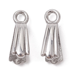 Нержавеющая Сталь Цвет Не тускнеет 304 нержавеющая сталь скобы для колки льда, конус, цвет нержавеющей стали, 14.5x4.8 мм, отверстие : 2 мм, штифты : 0.8 мм