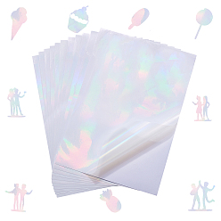 White 10 Sheets Printable Vinyl Paper, Rectangle, DIY Craft Paper, White, 278x215x0.1mm