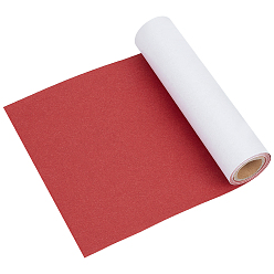 Red 1 Roll Self-Adhesive Battery Insulation Gasket Barley Paper, with 1 Pc Kraft Cardboard Mailing Tubes, Red, 200x0.2mm, about 600cm/roll