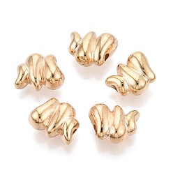 Light Gold CCB пластиковые шарики, слеза, золотой свет, 14x11x7.5 мм, отверстие : 2.2 мм