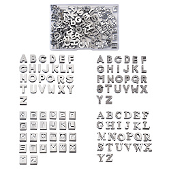 Кристалл Брелоки из экологически чистого цинкового сплава, со стразами, с покрытием платиным, алфавит, кристалл, 12x3~12x4.5 мм, отверстия : 8x2 mm , 26 шт / комплект, 1 комплект / коробка