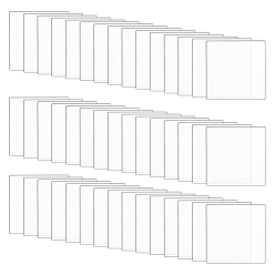 Прозрачный 50 прозрачные акриловые подставки для фигурок, квадратный, прозрачные, основание дисплея: 2.5x2.5x0.2см