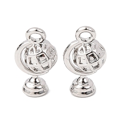 Платина Талисман из сплава, теллурий, платина, 14x8x6 мм, отверстие : 1.6 мм