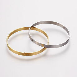 (52) Непрозрачная лаванда Латунной шариковой кадров, кольцо, разноцветные, 30x0.8 мм, отверстие : 0.6 мм