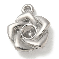 Нержавеющая Сталь Цвет Антикоррозийные 304 подвески из нержавеющей стали, , цвет нержавеющей стали, 19.5x16.5x4.5 мм, отверстие : 1.6 мм