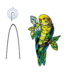 Зеленый Акриловый кулон украшение, с железной цепью и крюком, зелёные, 203x149 мм