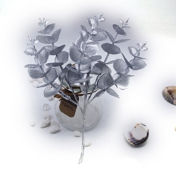 Светлый Стально-синий Пластиковый искусственный денежный лист, для свадебного рождественского украшения, поделки своими руками домашний декор венок скрапбукинг, светло-стальной синий, 150 мм