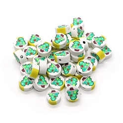 Рождественская елка Новогодние бусы из полимерной глины ручной работы, рождественская елка, 10 мм, около 1000 шт / упаковка