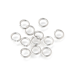 Платина Латунные кольца прыжок открыт, долговечный, без кадмия и без свинца, стойки покрытие, платина, 5x0.8 мм, внутренний диаметр: 3.5 мм