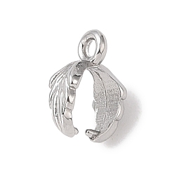 Нержавеющая Сталь Цвет Не тускнеет 304 нержавеющая сталь скобы для колки льда, лист, цвет нержавеющей стали, 10.5x4 мм, отверстие : 1.4 мм, штифты : 0.8 мм