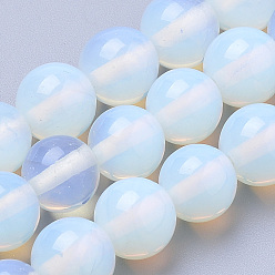 Opalite Opalite Beads Strands, Round, 4mm, Hole: 1mm, about 90pcs/strand, 15.7 inch