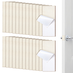 Кукурузный Шелк 40шт. самоклеящаяся заделка отверстий в кромке деревянной двери, прямоугольные, цвет колоса кукурузы, 59.5x24.5x3.5 мм