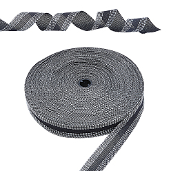 Gray Cotton Ribbon, Clothing Ornament Accessories, Gray, 1 inch(24mm), 45.7m/bag