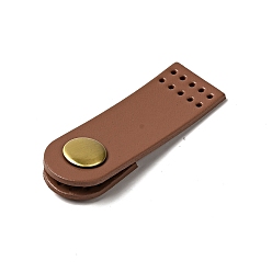 Верблюжий Арочная воловья кожа пришить застежки для кошелька, пряжка для рта на латунной кнопке, сумка для чемодана противоугонные детали, верблюжие, 6.2x2.05x0.95 см, отверстие : 1.5 мм