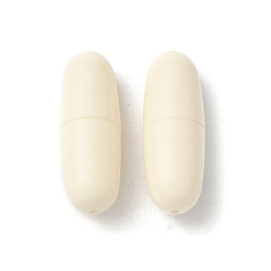 (404) Непрозрачное AB Кислое яблоко Пластиковые застежки отколовшиеся, шарм пули, цветочный белый, 1x3/8 дюйм (2.4x0.85 см), отверстие : 1 мм, внутренний диаметр: 1/8 дюйм (0.35 см)