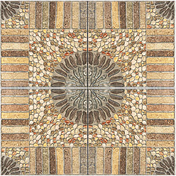 Светло-коричневый Миниатюрные обои в стиле булыжника, для украшения спальни кукольного домика, прямоугольные, загар, 297x210 мм