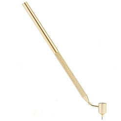 Light Gold Алюминиевая наклонная тонкая ручка для рисования, художники студент эскиз инструменты рисования, принадлежности для рисования, золотой свет, 20.3x2.3x0.8 см, отверстие : 9 мм