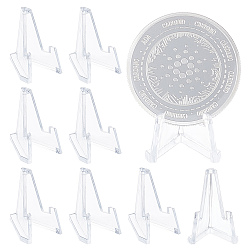 Clear 20Pcs Acrylic Coin Display Holder, Clear, 3.6x2.65x3.35cm, 20pcs/bag