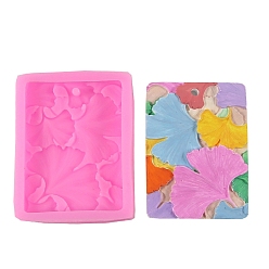 Deep Pink DIY Food Grade Silicone Display Molds, Resin Casting Molds, Clay Craft Mold Tools, Flower, Deep Pink, 81x62x16mm