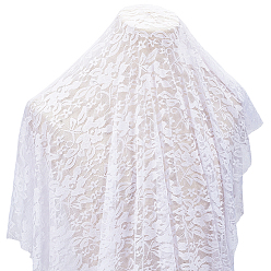 Белый 1 ярд нейлоновой кружевной ткани, аксессуары для одежды своими руками, белые, 1600x0.5 мм