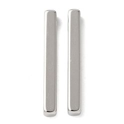 Нержавеющая Сталь Цвет 304 подвески из нержавеющей стали, прямоугольный шарм, цвет нержавеющей стали, 40x5x5 мм, отверстие : 4x3 мм