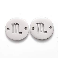 Нержавеющая Сталь Цвет Полировка, устойчивая к потускнению 201 соединители из нержавеющей стали, Скорпион, цвет нержавеющей стали, 16x1.2 мм, отверстие : 1.5 мм