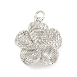 Платина Стойки обшивки латунные подвески, с целью перехода в кольце, долговечный, без кадмия и без свинца, цветок, платина, 21x19x4 мм, отверстие : 3 мм