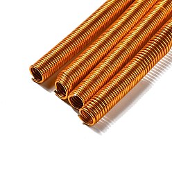 Золотой 4шт алюминиевая проволока каркасная проволока, круглая гибкая спиральная проволока, металлическая нить для изготовления украшений, золотые, 8 мм, о 310мм / шт